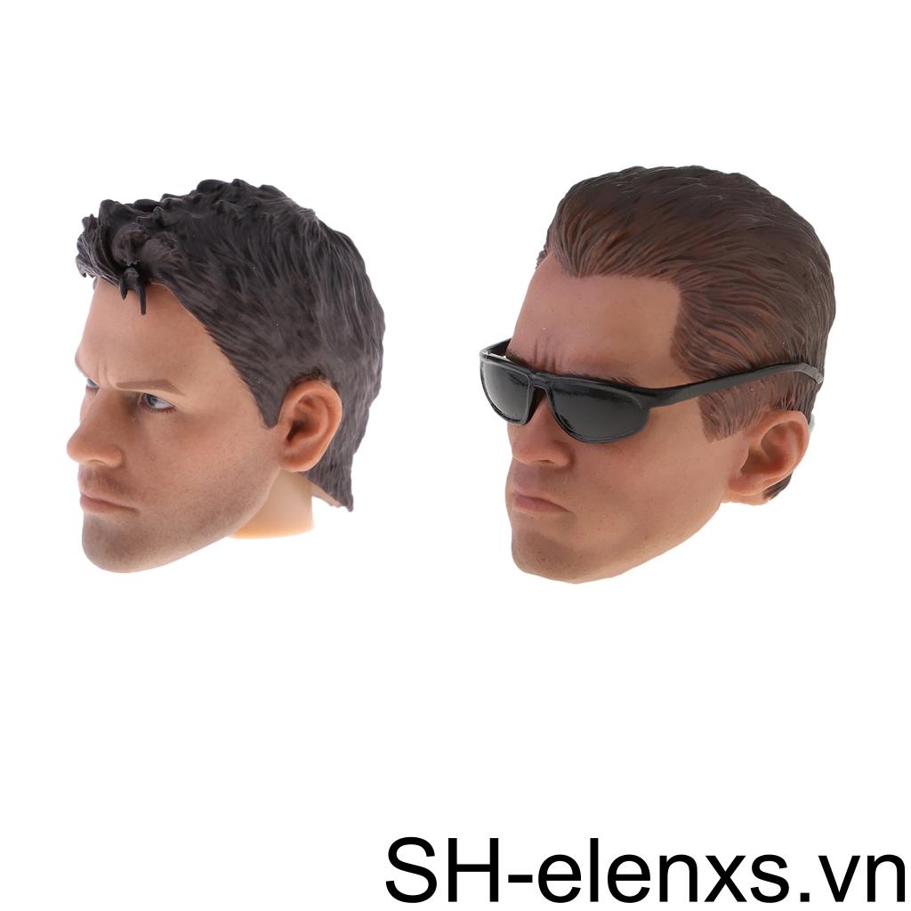 Mô Hình Điêu Khắc Đầu Nam Giới Tỉ Lệ 1 / 6 Kèm Mắt Kính