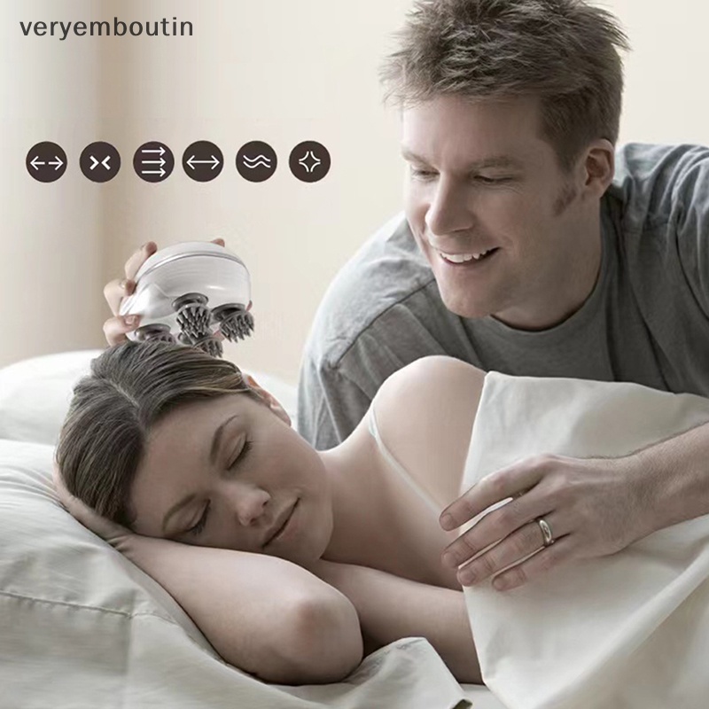 Máy Mát Xa Cổ Vai Và Cơ Thể Bằng Điện Chống Nước Giúp Thư Giãn Da Đầu Hình Mèo