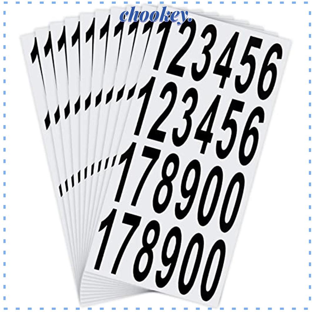 CHOOKEY Set 10 Tấm Hình Dán Chống Thấm Nước Trang Trí Hộp Thư