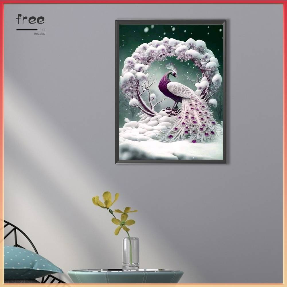 Tranh Đính Đá Kim Cương Toàn Bộ 5D DIY Hình Vẽ Công Trang Trí Nhà