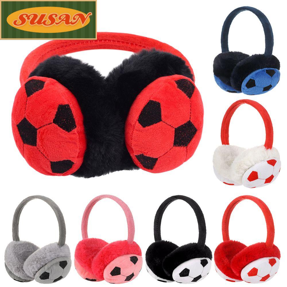 SUSANS Chụp Tai Thêu Họa Tiết Hoạt Hình Xinh Xắn Theo Phong Cách Mùa Đông