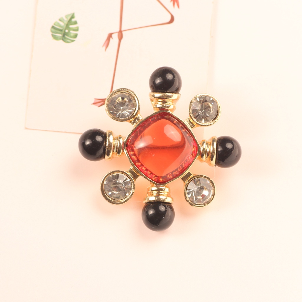 Ghim Cài Áo Đính Ngọc Trai Tráng Men Phong Cách Baroque Cổ Điển Thời Trang Cho Nam Và Nữ