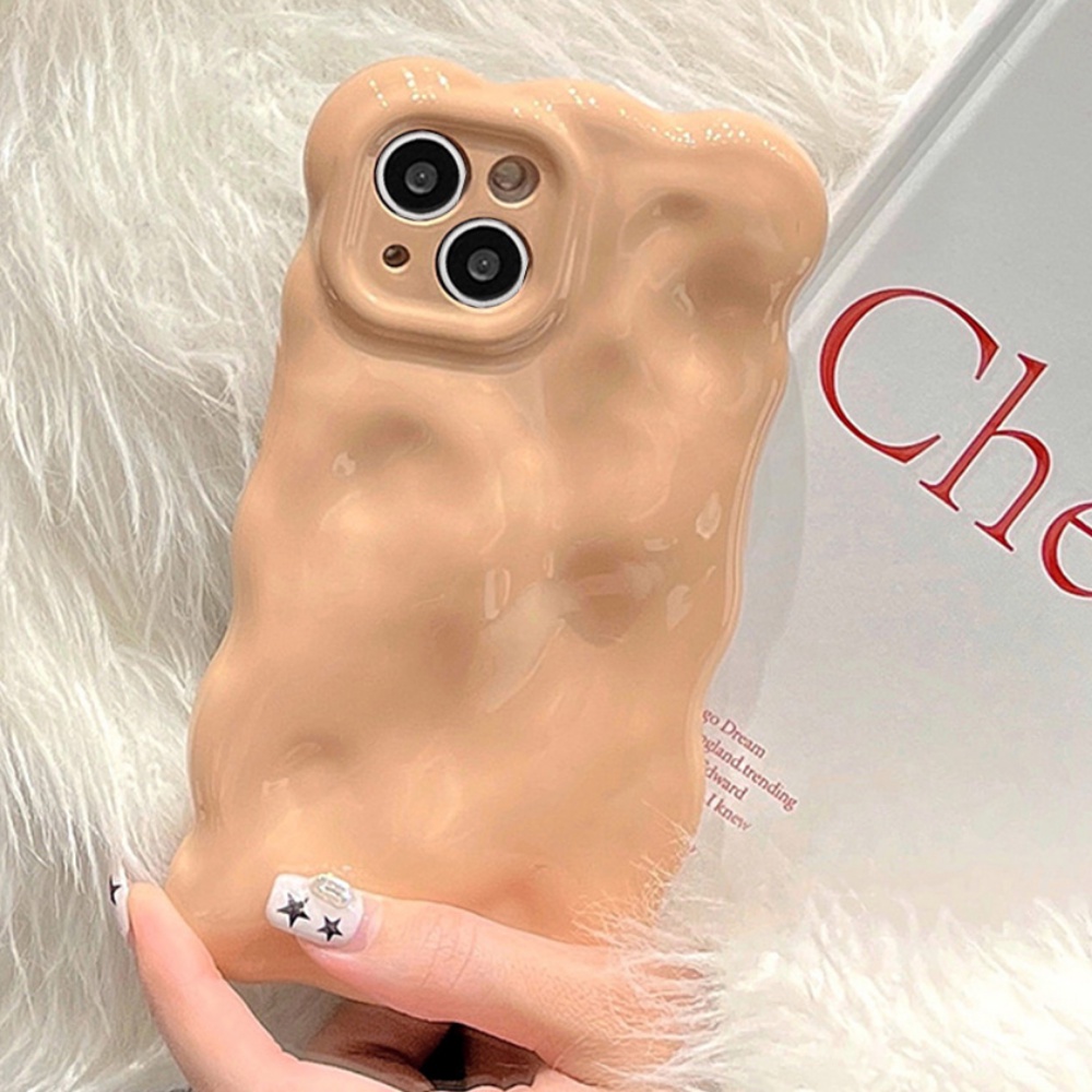 Ốp Điện Thoại TPU Mềm Chống Sốc Họa Tiết Gợn Sóng Màu Macaron Cho IPhone 11 12 13 14 Pro Max