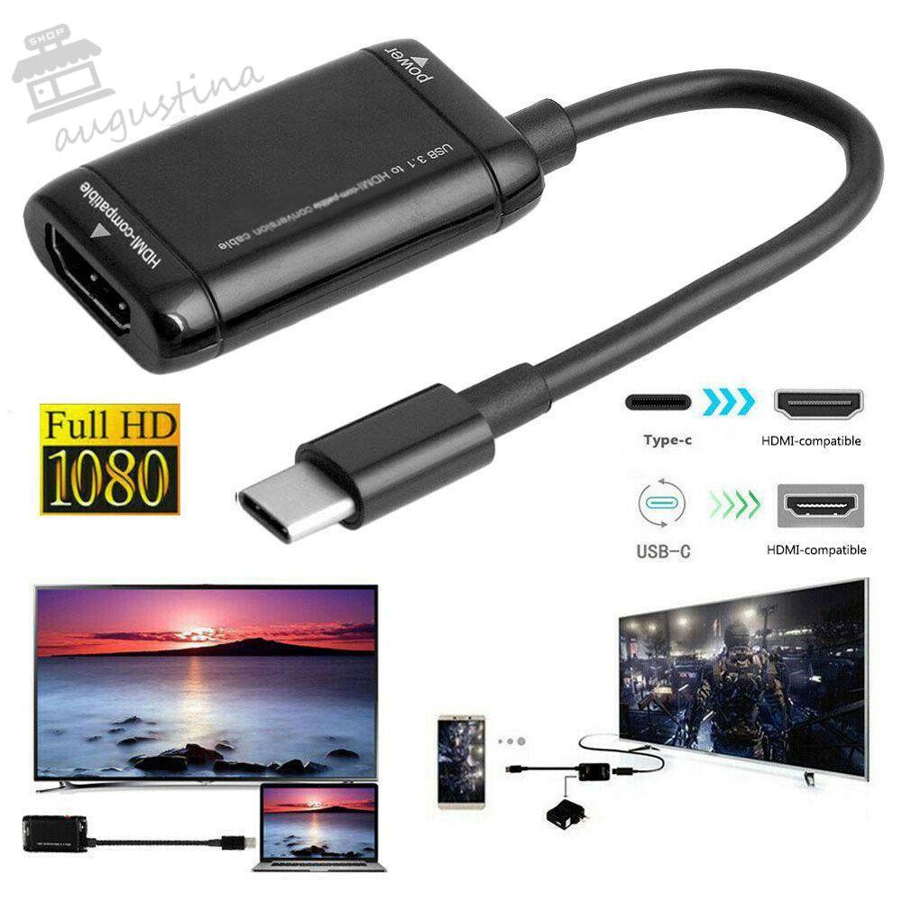 AUGUSTINA Cáp KếT NốI HDMI-C Sang HDM USB 3.1 Cho ĐiệN ThoạI Android