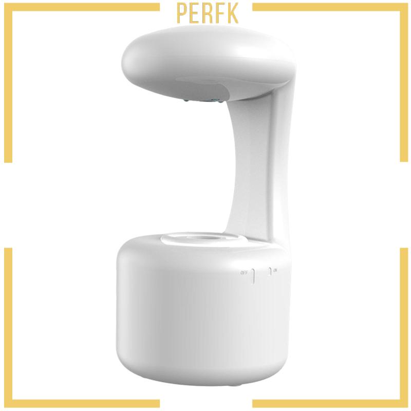 Máy Tạo Độ Ẩm Không Khí Hình Giọt Nước Chống Trọng Lực Màu Trắng Nhỏ Gọn Không Gây Tiếng Ồn Dùng Khi Tập Yoga / Đêm