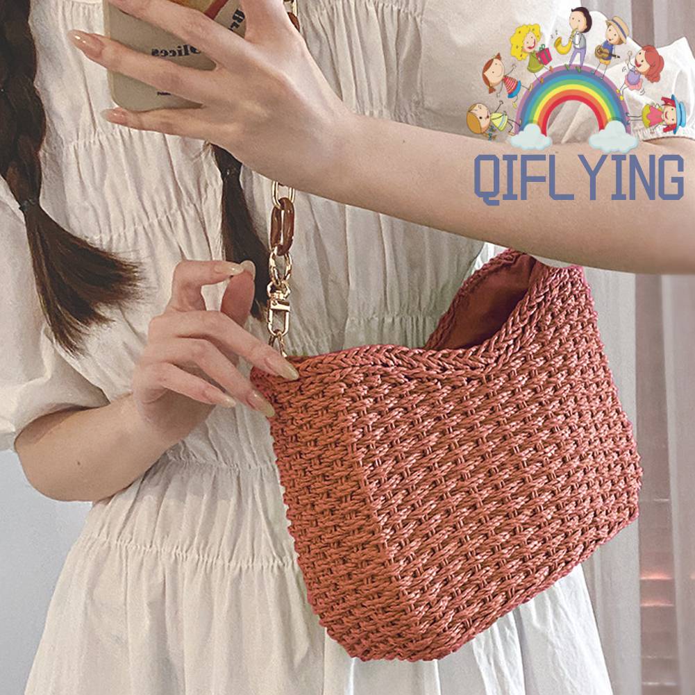 Túi Xách Đan Rơm Thời Trang Cho Nữ