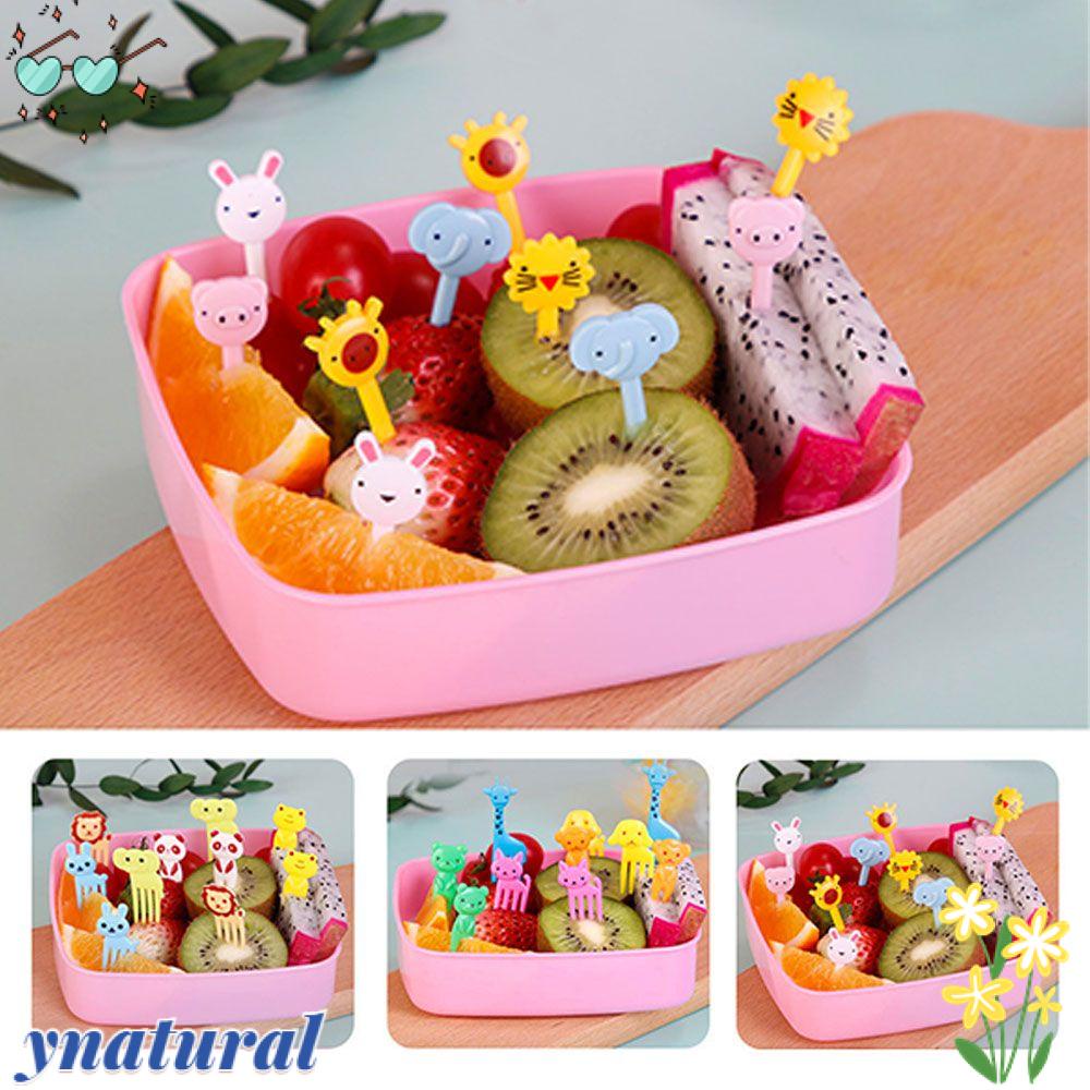 YNATURAL Set 10 / 30 Nĩa Ăn Trái Cây Hình Động Vật Dễ Thương