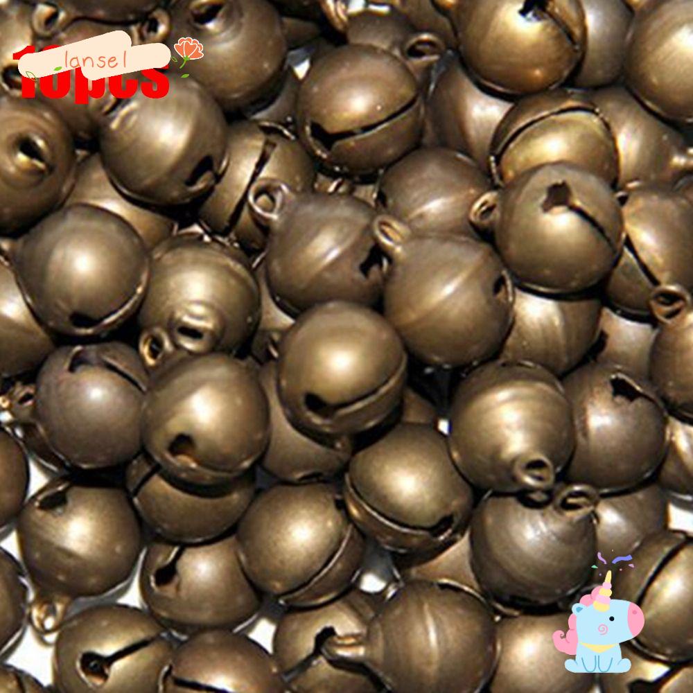 LANSEL 10 Chuông Nhỏ Bằng Đồng Dùng Làm Vòng Tay, Dây Chuyền, Vòng Cổ