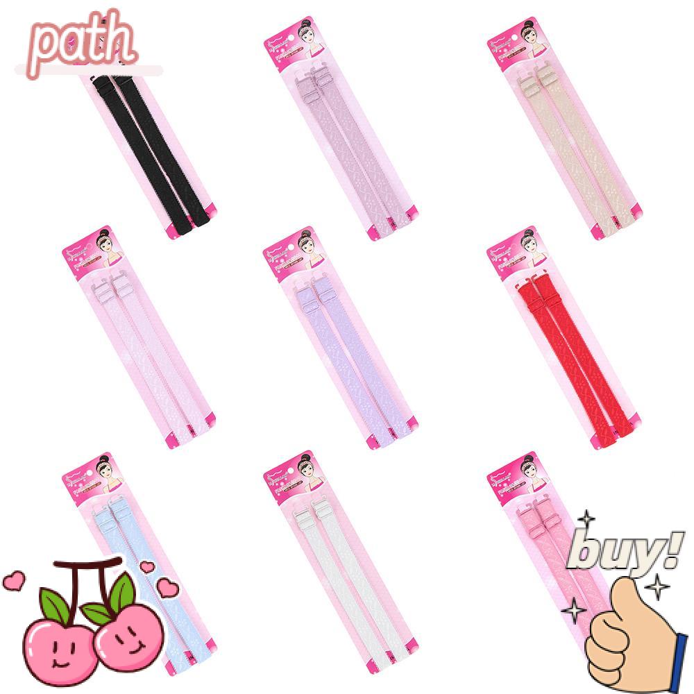 PATH Set 2 Cặp Dây Áo Ngực Thêu Họa Tiết Có Thể Tháo Rời Tiện Dụng Cho Nữ