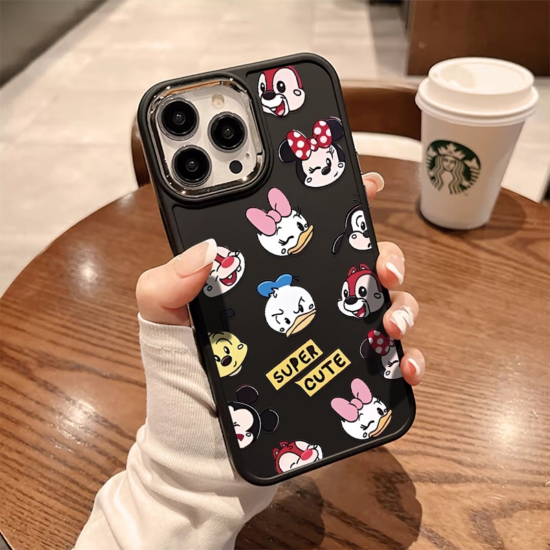 Ốp Điện Thoại Silicone Mềm Nút Kim Loại Chống Sốc Cho IPhone 14 13 12 11 Pro Max XS X XR 8 + 7 Plus