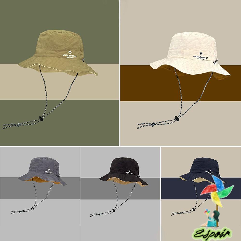 ESPO Nón Tai Bèo Vành Tròn Họa Tiết Rằn Ri Bằng Polyester Màu Sắc Thời Trang