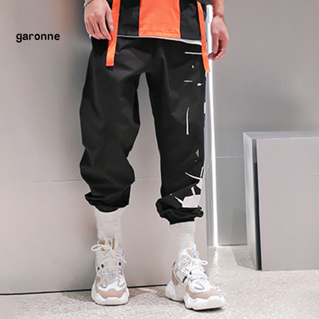 Quần Dài Lưng Thun Dây Rút Dáng Rộng In Chữ Phong Cách Đường Phố Thời Trang Mùa Hè Cho Nam