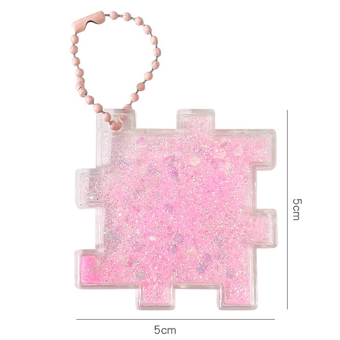 Set 6 Thẻ Đồ Chơi Xếp Hình Goo Pan Goo Dạng Móc Khóa DIY Dành Cho Trẻ Em