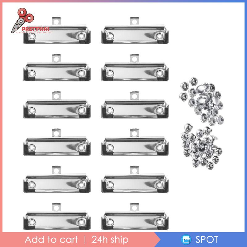 Set 12 Giá Đỡ Bảng Kẹp Bằng Sắt Và Cao Su 3.94 "Tiện Dụng Cho Trường Học / Văn Phòng