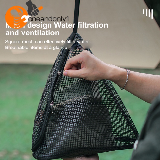 Túi Lưới Đựng Đồ Dùng Hình Tam Giác Có Thể Gấp Gọn Tiện Dụng Cho Nhà Bếp