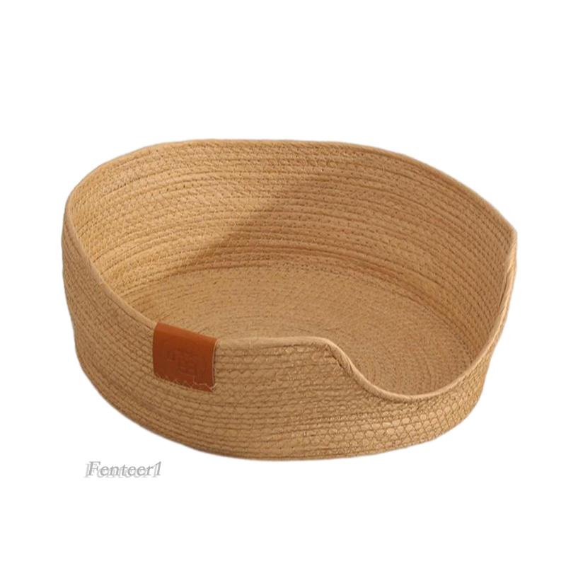 Giường Ngủ Bằng Vải Dệt Đường Kính 45cm Khô Nhanh Thân Thiện Với Môi Trường Bền Bỉ Cho Chó Mèo Cưng