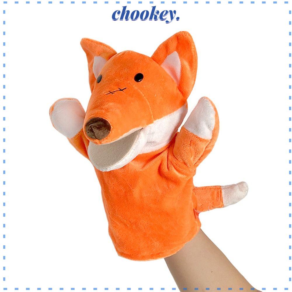 CHOOKEY Con Rối Ngón Tay Hình Cáo Mềm Mại Dành Giáo Dục Cho Bé