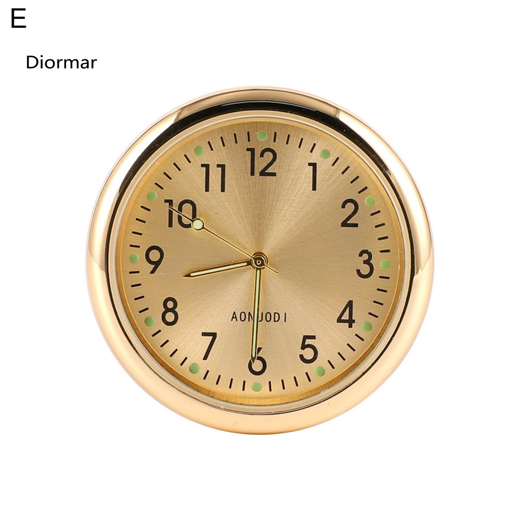 Dio Đồng Hồ Thạch Anh Tròn Kỹ Thuật Số Nút Pin Chịu Nhiệt Độ Cao / Thấp Không Phát Quang Trang Trí Bảng Điều Khiển Xe Hơi
