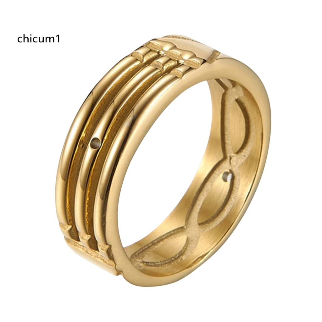 Nhẫn Mạ Điện Đơn Giản Sáng Bóng Hợp Thời Trang Cho Nam