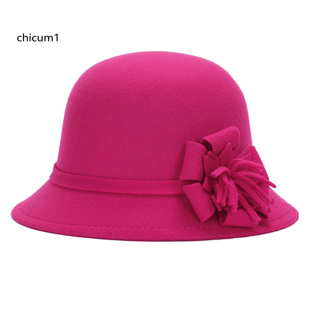 Mũ Bucket Chất Liệu Len Màu Sắc Nhã Nhặn Xinh Xắn