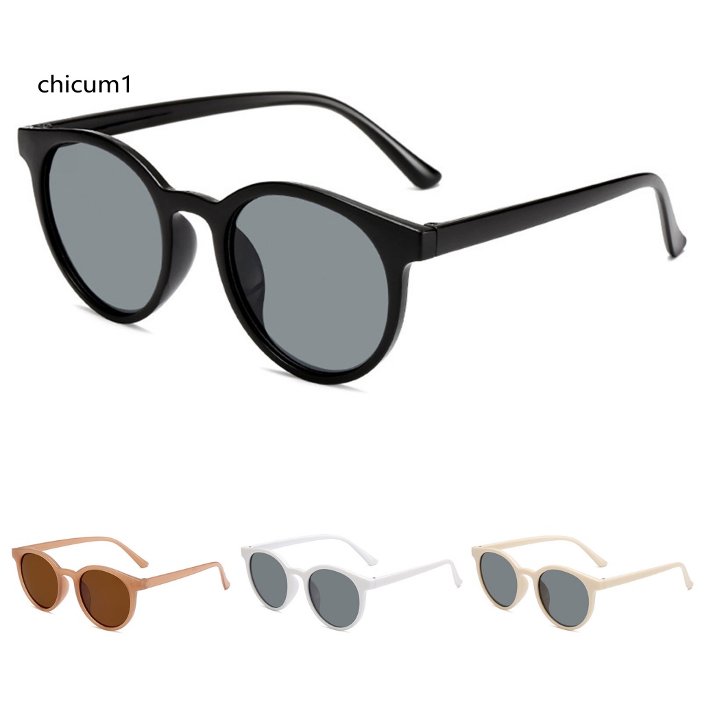 Cc Kính Mát Gọng Tròn Chống Tia UV Không Dễ Rơi Tầm Nhìn Rộng Phong Cách Cổ Điển