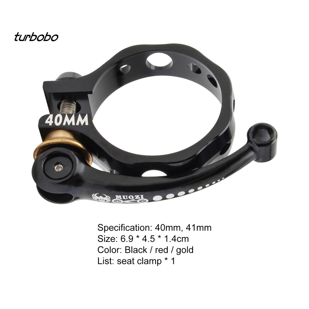 Kẹp Ống Yên Xe Đạp Tháo Lắp Nhanh Màu Trơn Turbobobo