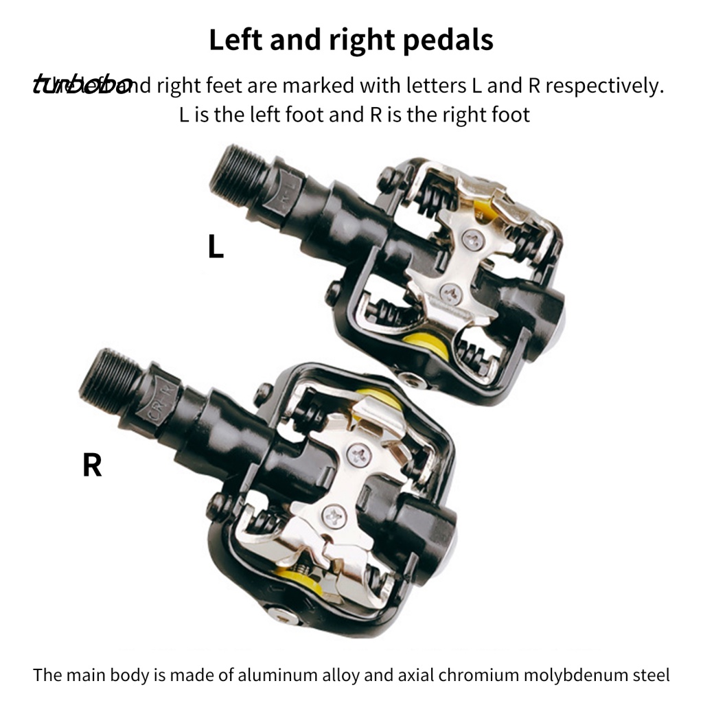 1 Bộ Bàn Đạp Tự Khóa Bằng Hợp Kim Nhôm Siêu Nhẹ Chất Lượng Cao Cho Xe Đạp