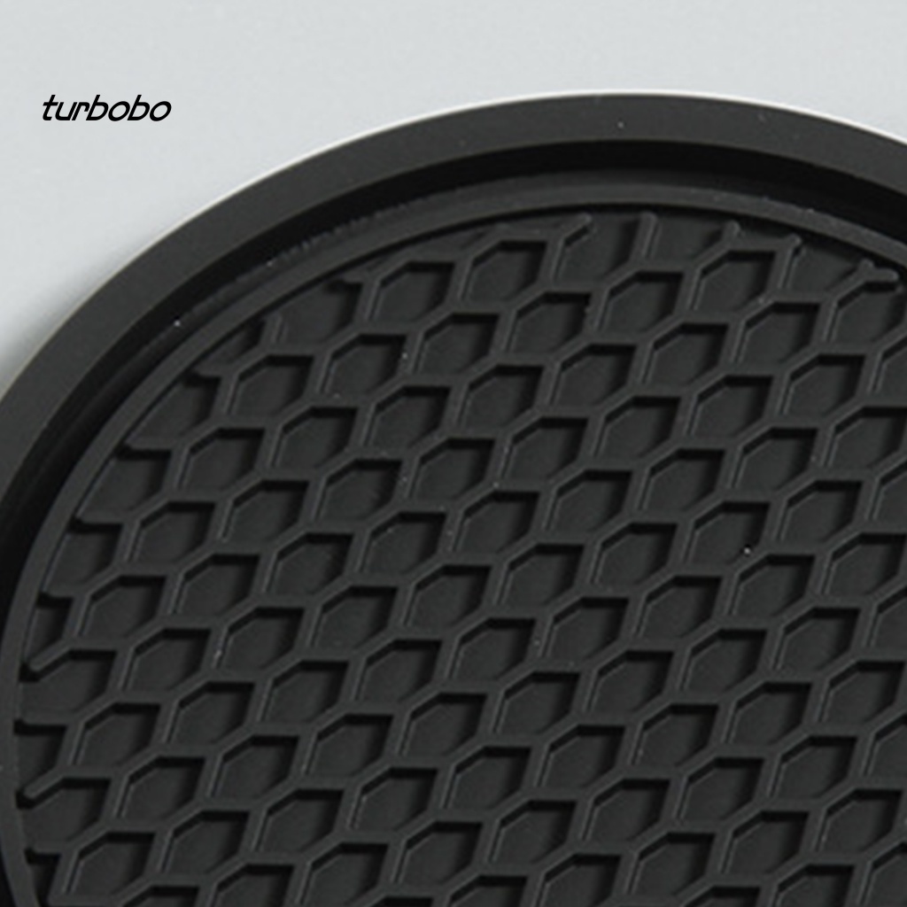 Set 2 Miếng Lót Ly Mềm Mại Chống Trượt Thiết Kế Kiểu Tổ Ong Tiện Lợi Cho Xe Hơi