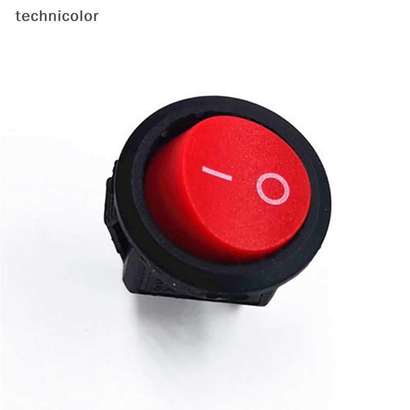 Bộ 10 Công Tắc Tròn Nhỏ Đường Kính KCD11 Màu Đen Trắng 2 Chấu ON-OFF