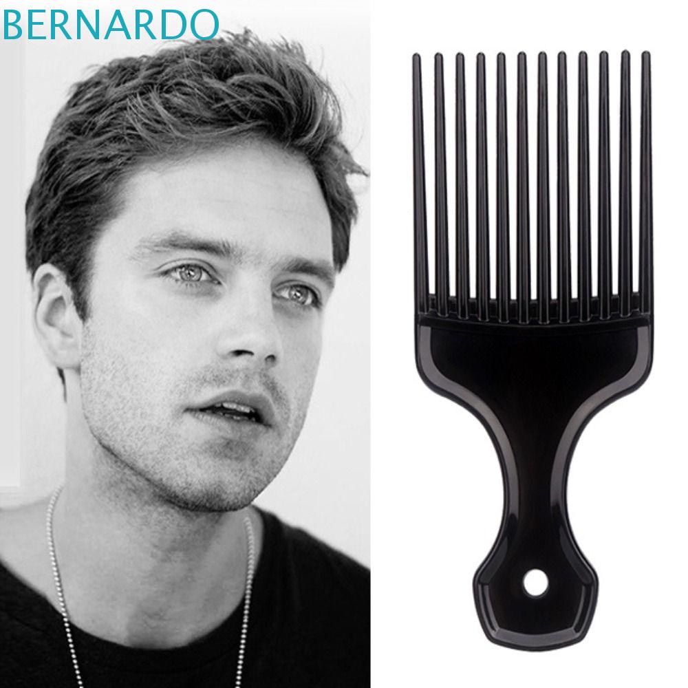 BERNARDO Lược Chải Tóc Xoăn Bằng Nhựa Màu Đen Chuyên Dụng Cho Salon