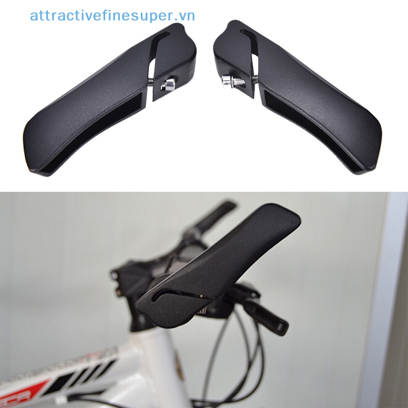 2 Tay Nắm Xe Đạp Bằng Hợp Kim Nhôm Màu Đen