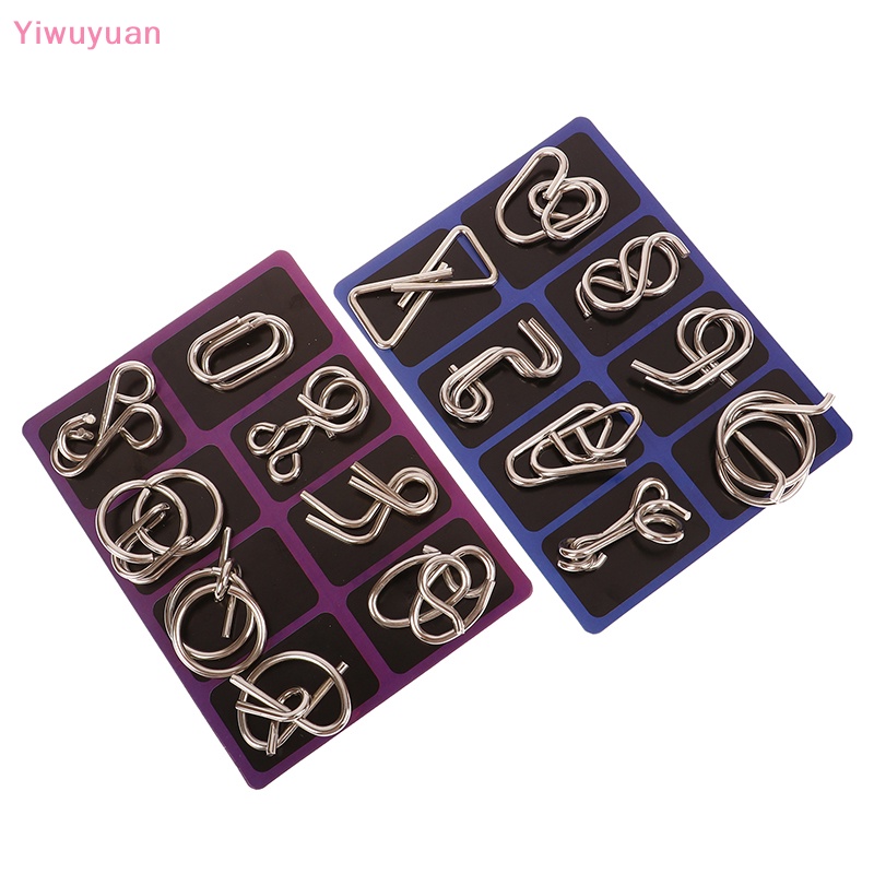 < Yiwuyuan > Bộ 8 Món Đồ Chơi Xếp Hình Tương Tác Giáo Dục Thông Minh Bằng Kim Loại Sáng Tạo Và Thiết Thực Cho Trẻ Em Và Người Lớn Mới