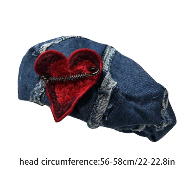 Mũ Beret Chống Gió Chống Nắng Hình Trái Tim Thời Trang Mùa Xuân Cho Nữ