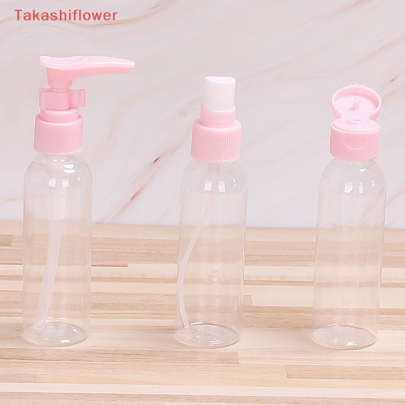Set 7 Chai Rỗng Đựng Mỹ Phẩm Dạng Lỏng Tiện Dụng Khi Đi Du Lịch