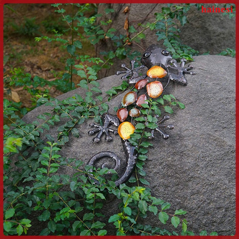 Tượng Thằn Lằn Kim Loại Treo Tường Trang Trí Phong Cách Vintage