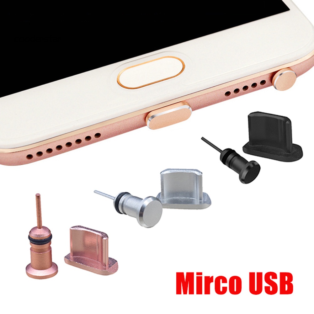 Nút Cắm Cổng Sạc / Tai Nghe Type-C Micro USB Chống Bụi Cho Điện Thoại Android iPhone