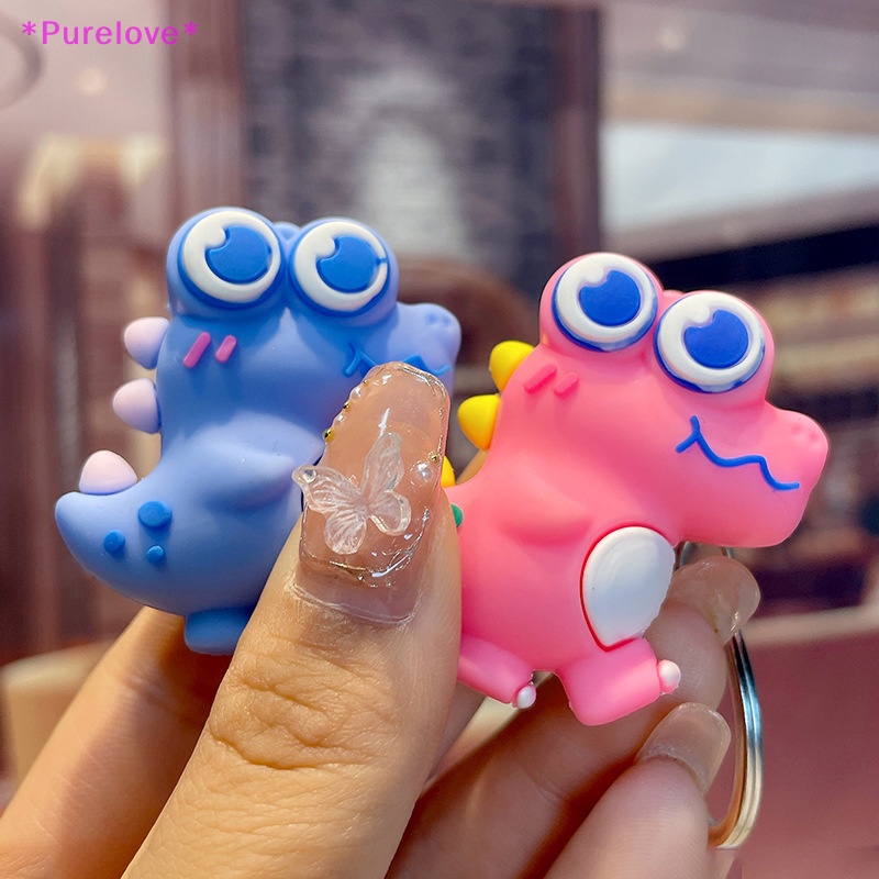 Móc Khóa Hình Khủng Long Mắt To Dễ Thương Mới