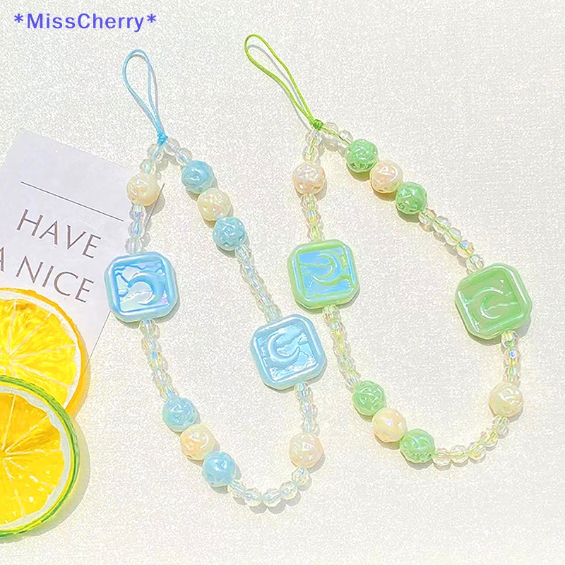 Mchy > Dây Đeo Điện Thoại Acrylic Hoạt Hình Hạt Ngọc Trai Quyến Rũ Thời Trang Nữ Tính Chống Thất Lạc
