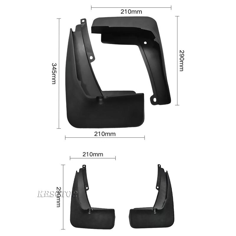 Tấm Chắn Bùn Chống Trầy Xước Không Va Chạm Dễ Lắp Đặt Cho Xe Hơi Cao Cấp