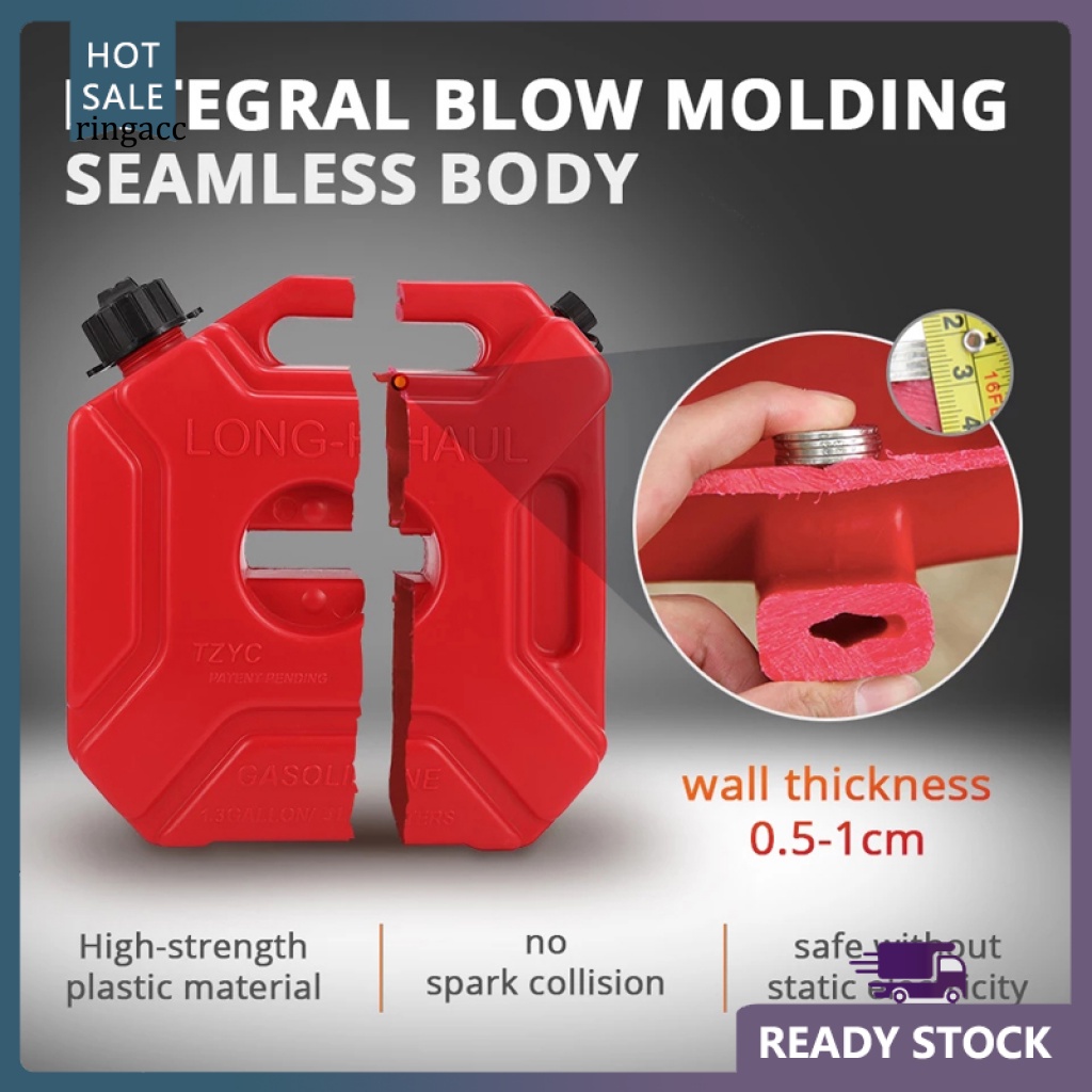 Bình Đựng Nhiên Liệu Bằng Nhựa Dung Tích Lớn 3L / 5L In Họa Tiết Jerry Dễ Thương Cho Xe Hơi / Xe Máy