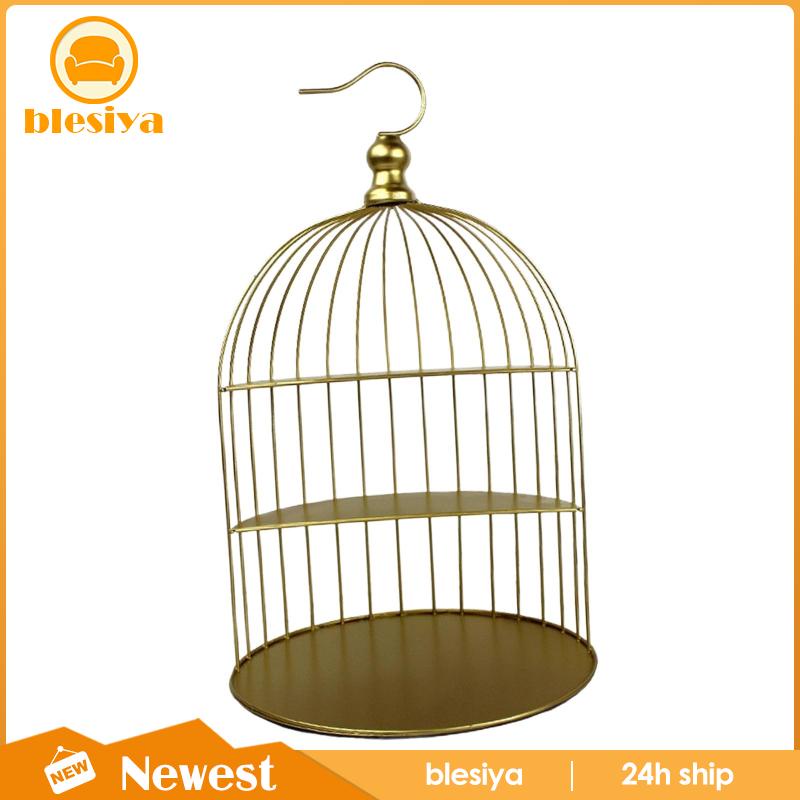 Giá Đỡ Trưng Bày Bánh Tráng Miệng / Mỹ Phẩm / Bánh Ngọt / Lồng Chim 3 Tầng Bằng Sắt Để Bàn Trưng Bày