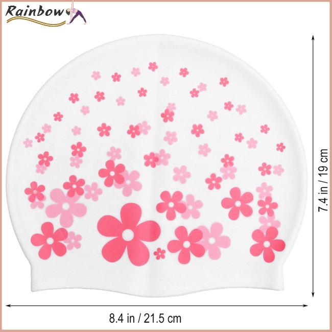 Mũ Bơi Silicon Chống Thấm Nước In Họa Tiết Hoạt Hình Cá Dễ Thương Cho Bé