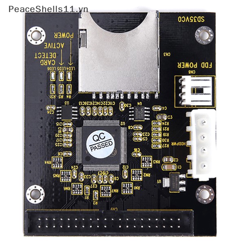 Bảng Mạch Chuyển Đổi Thẻ Nhớ SD 5V Sang IDE3.5 40 Pin 128GB 1309 Chip ATA IDE