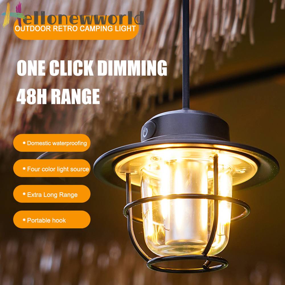 Đèn Cắm Trại Chống Thấm Nước IPX4 1200mAh 200LM