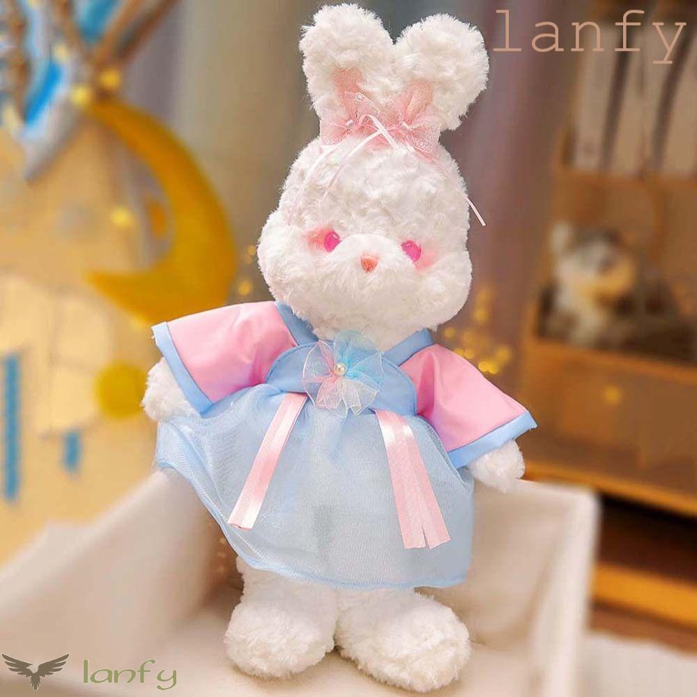 LANFY Thỏ Nhồi Bông Vải Cotton Mềm Mại Trang Trí Nhà Cửa