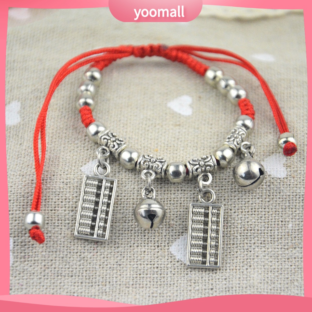 Vòng Đeo Tay Chuỗi Hạt Hình Bắp / Ngựa / Voi Bằng Cotton Thời Trang Năm Mới