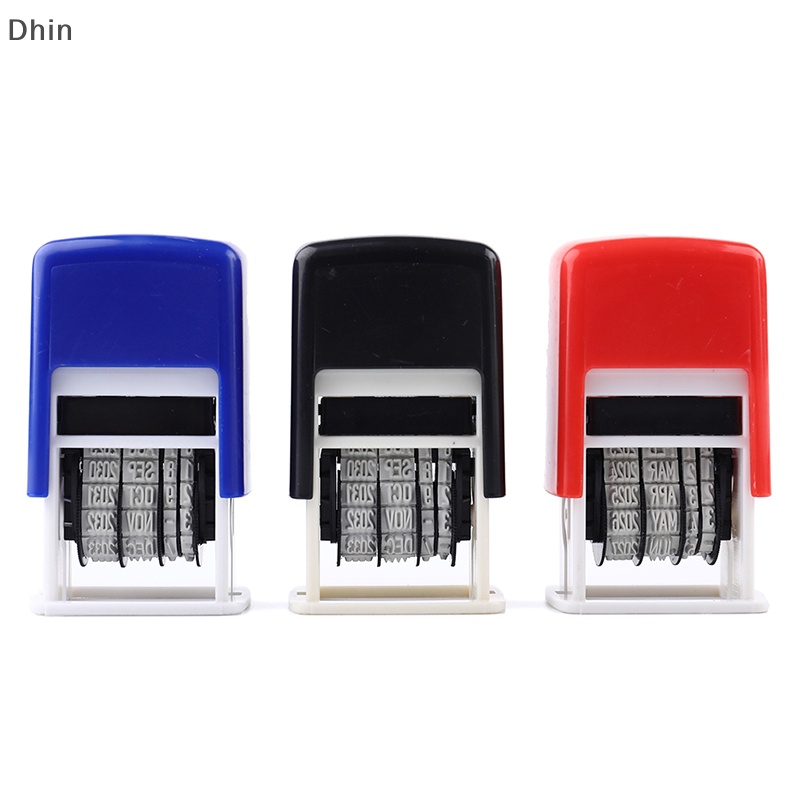 [Dhin] DIY Handle Account Date Stamps Stamping Mud Set Mini Self-Inking Stamps COD
