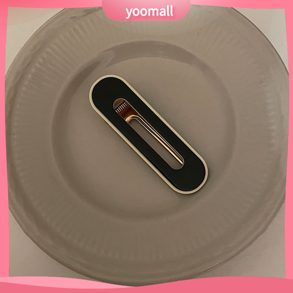 Kẹp Tóc Bằng Hợp Kim Acrylic Họa Tiết Caro Phong Cách Vintage Cho Nữ