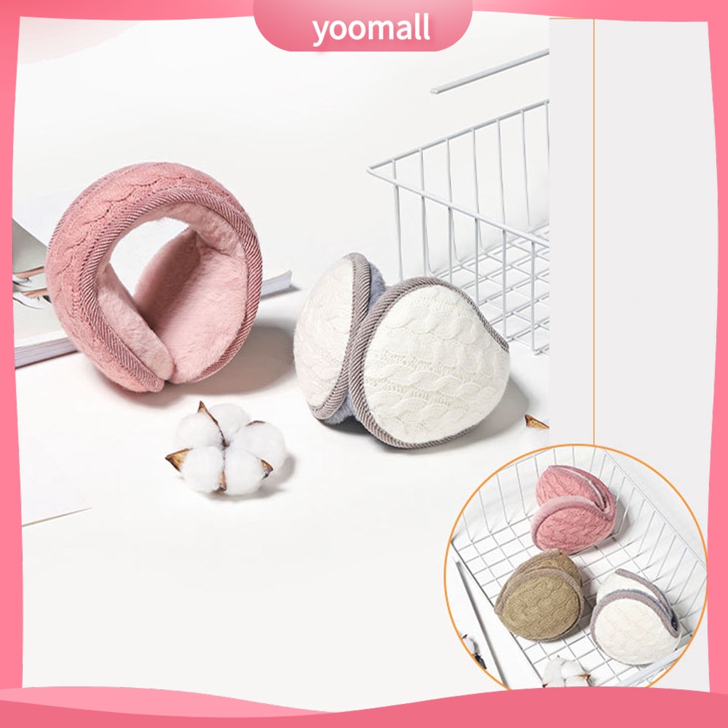 Chụp Tai Dệt Kim Dày Dặn Gọn Nhẹ Giữ Ấm Tai Có Thể Gập Gọn Cho Hoạt Động Ngoài Trời