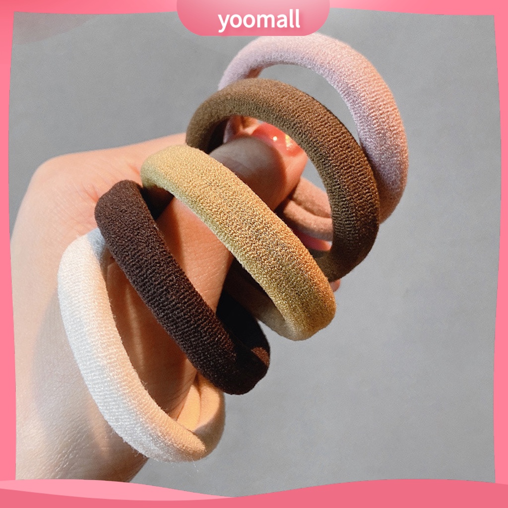 [YM] Set 20 Dây Buộc Tóc Cao Su Co Giãn Độ Đàn Hồi Cao Có Thể Tái Sử Dụng Cho Phái Nữ Hàng Ngày